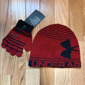 under armour winter hats and gloves